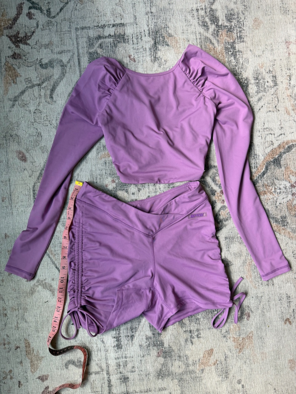Bo & Tee Purple Workout Set - Size M